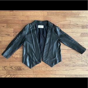 Rebecca Minkoff death stitch leather jacket